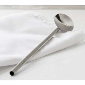 Set of 12 Stainless Steel Drinking Straws Variety Pack, Fits 30 oz & 20 oz RTIC, Yeti, Ozark Trail Tumblers includes 2 FREE Cleaning Brushes & Storage Bag