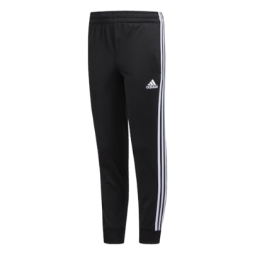 adidas Boys' Little Active Sports Athletic Tricot Jogger Pant, Iconic Black, 5