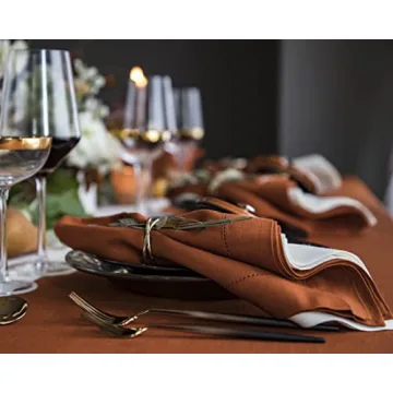Elegant Solino Home Pure Linen Napkins Set of 4