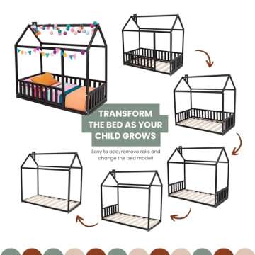 Montessori Floor Bed for Toddlers - House Bed Frame
