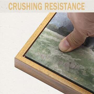 WITCOLOR Framed Large Canvas Wall Art, 12×16in Vintage Wall Art Decor for Living Room Nature Landscape Countryside Wood Wall Art Prints Scenery Oil Painting for Bedroom Office Home Decoration