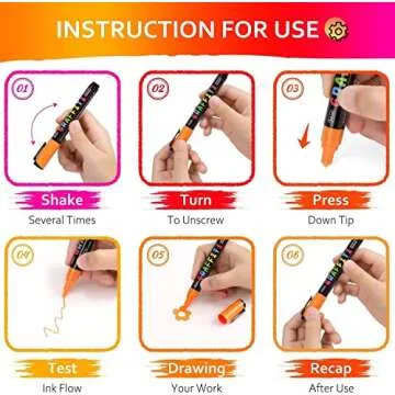 Emooqi Acrylic Paint Pens, Set of 24 Colors Paint Markers Pens for Rocks, Craft, Ceramic, Glass, Wood, Fabric, Canvas -Art Crafting Supplies