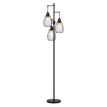 Stylish Dimmable Floor Lamp with LED Bulbs Included
