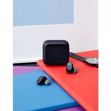 Skullcandy Mod In-Ear Wireless Earbuds, 34 Hr Battery, Microphone, Works with iPhone Android and Blu...