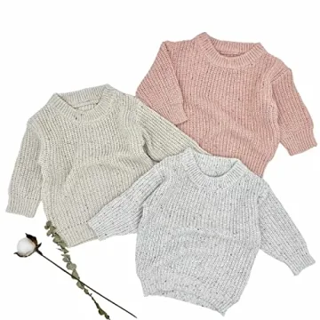 MILKI RABBIT Baby Chunky Knit Sweater Oversized Cotton Pullover