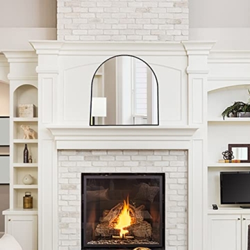 Stylish Amgngala Arched Mirror with Metal Frame