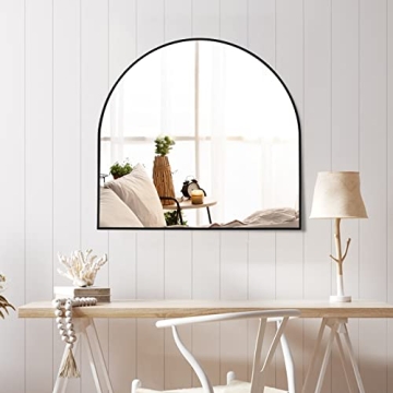 Stylish Amgngala Arched Mirror with Metal Frame