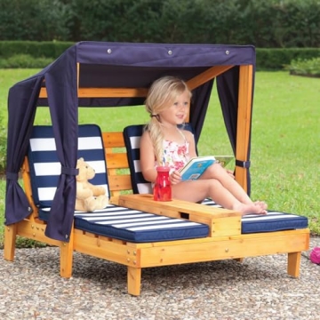 KidKraft Outdoor Double Chaise Lounge for Kids