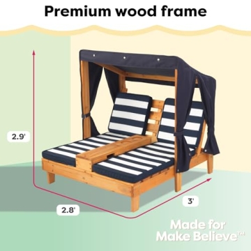 KidKraft Outdoor Double Chaise Lounge for Kids