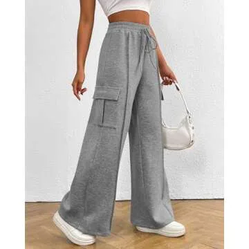 BTFBM Wide Leg Sweatpants for Women - Stylish & Comfy