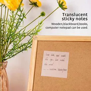 Transparent Sticky Notes Pad - 500 Sheets for Every Need