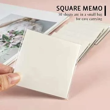 Transparent Sticky Notes Pad - 500 Sheets for Every Need