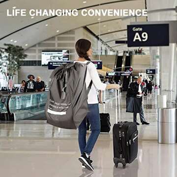 Little Livings Durable Car Seat Travel Bag for Airplane