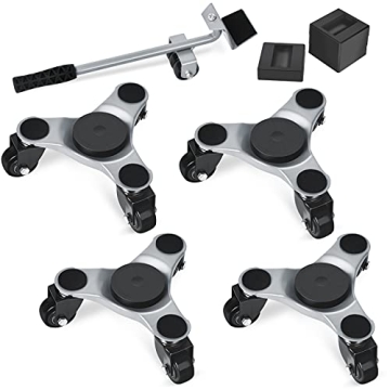 SOYO Heavy Duty Furniture Dolly Movers - 500LB Capacity, 4-Pack
