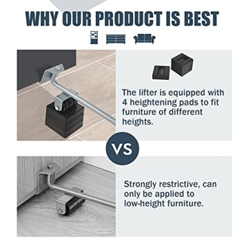 SOYO 500LB Furniture Dolly Movers with Wheels - 4 Pack