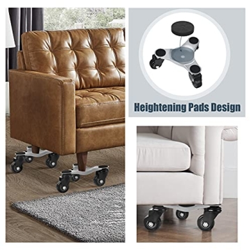 SOYO 500LB Furniture Dolly Movers with Wheels - 4 Pack