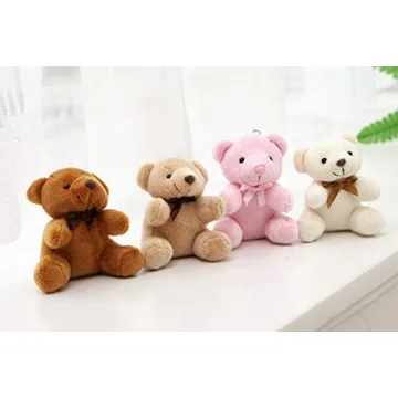 GK-O Cute Bear Plush Keychain 10CM - Whimsical Gift Idea
