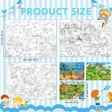 Giant Coloring Poster Set - Fun for All Ages