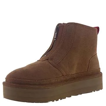 UGG Women's Neumel Platform Zip Fashion Boot, Chestnut, 10