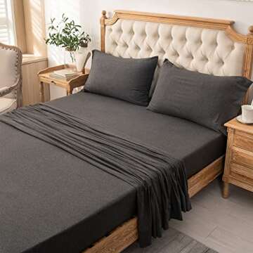 Jersey Knit Bed Sheet Set for Ultimate Sleep Comfort