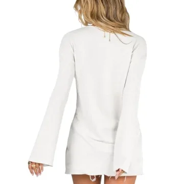 Saodimallsu Deep V Neck Lightweight Cardigan for Women