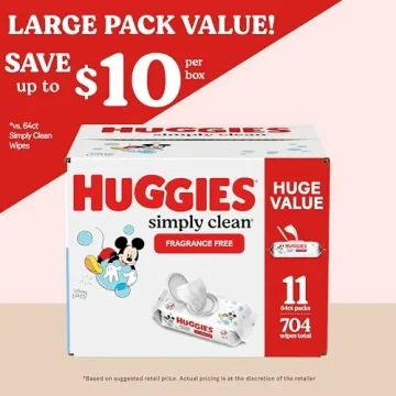 Huggies Simply Clean Fragrance-Free Baby Wipes for Every Clean-Up Needs