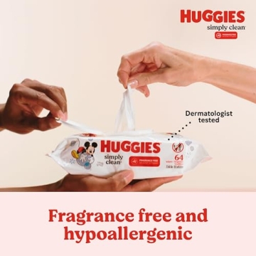 Huggies Simply Clean Fragrance-Free Baby Wipes for Every Clean-Up Needs