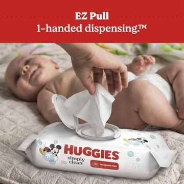 Huggies Simply Clean Fragrance-Free Baby Wipes for Every Clean-Up Needs
