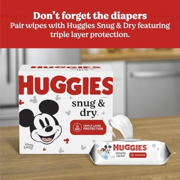 Huggies Simply Clean Fragrance-Free Baby Wipes for Every Clean-Up Needs