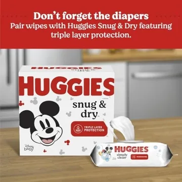 Huggies Simply Clean Fragrance-Free Baby Wipes for Every Clean-Up Needs
