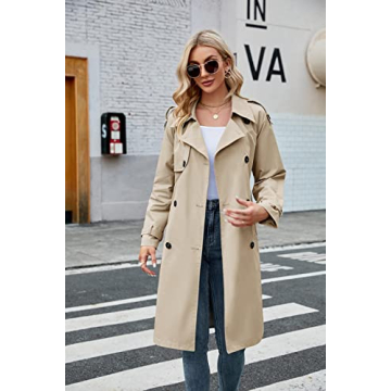 Stylish Makkrom Women's Trench Coat for Every Season