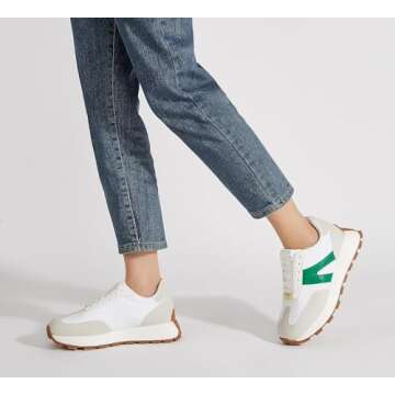 LUCKY STEP Women’s Stylish Platform Sneakers for Everyday Wear