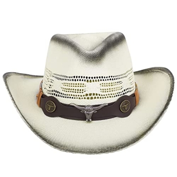 Stylish Livingston Woven Straw Cowboy Hat for All