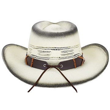 Stylish Livingston Woven Straw Cowboy Hat for All