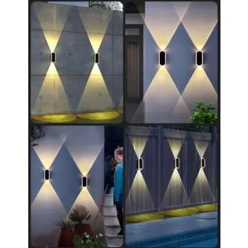 Outdoor Solar Fence Lights - 3 Modes, Waterproof & Stylish