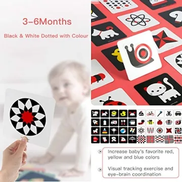beiens High Contrast Baby Flashcards for Visual Development