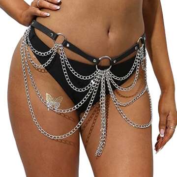 Stylish Nicute Black Waist Chain for Women & Girls