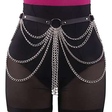 Stylish Nicute Black Waist Chain for Women & Girls