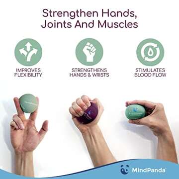 Mind & Body Stress Balls – Tri-Density Hand Therapy