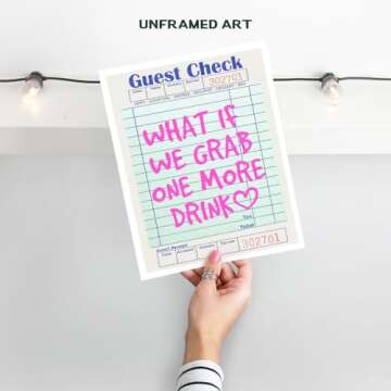 Funky Wall Art, Bar Decor - Vintage Retro Cocktail Party Decorations - Chic Home Decor, Tiki Bar Sig...