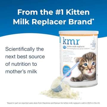 Pet-Ag KMR Kitten Milk Replacer Powder - 12 oz - Powdered Kitten Formula with Prebiotics, Probiotics...