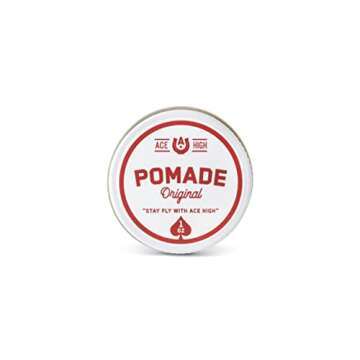 ace high Travel Size Pomade, Strong Hold, Natural Shine, Water Based, Hand Crafted, 1oz…