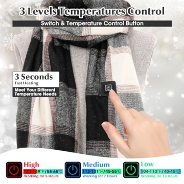 MuroMucci Heated Scarf for Women Rechargeable Neck Warmer