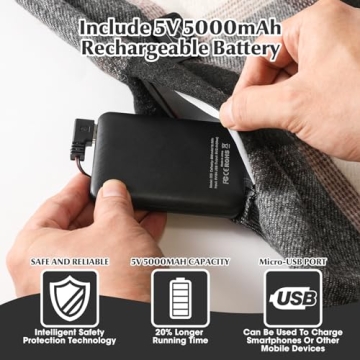 MuroMucci Heated Scarf for Women Rechargeable Neck Warmer