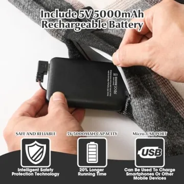 MuroMucci Heated Scarf for Women Rechargeable Neck Warmer