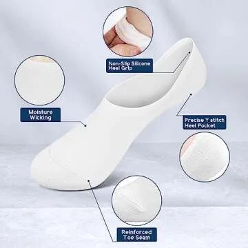 Ordenado No Show Socks for Women 6 Pairs Set