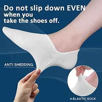 Ordenado No Show Socks for Women 6 Pairs Set