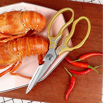 AWINJOY Heavy Duty Kitchen Scissors for Versatile Cooking