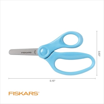 Fiskars Blunt-Tip Kids Scissors 3-Pack Safe Durable Crafting