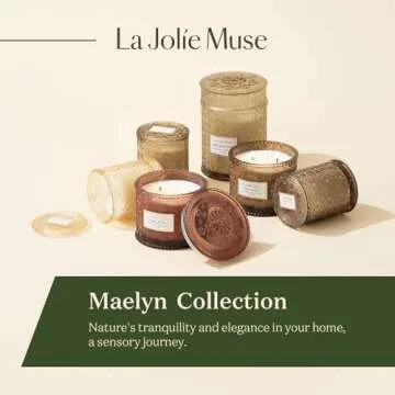 LA JOLIE MUSE Saffron & Oud Scented Candle - 60 Hours Burn
